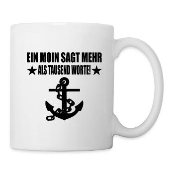 Moin - Tasse - Weiß - Rechts