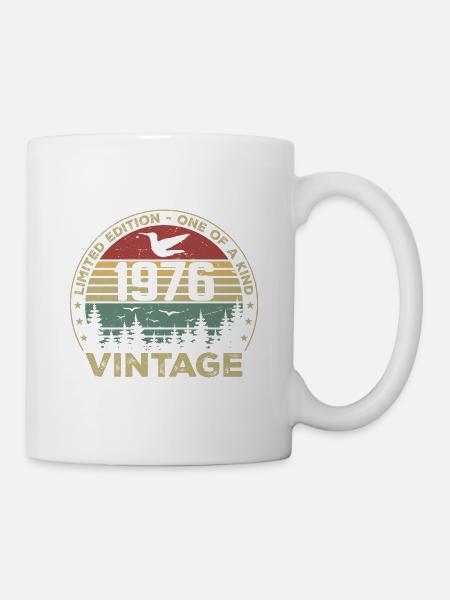 Jahrgang 1976 Original 1976 Retro Geburtstag 1976 - Tasse - Weiß