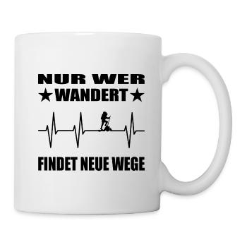 Wandern - Tasse - Weiß - Rechts