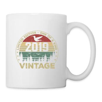 Jahrgang 2019 Original 2019 Retro Jubiläum 2019 - Tasse - Weiß - Rechts