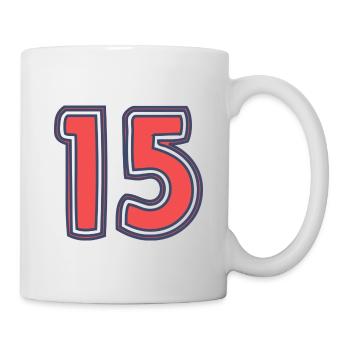 15. 15 ANS. 15e ANNIVERSAIRE. ANNIVERSAIRE 15 ANS. - Mug blanc - blanc - Droite