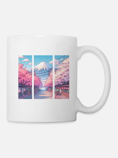 Japanese Cherry Blossom Route - Mug - white