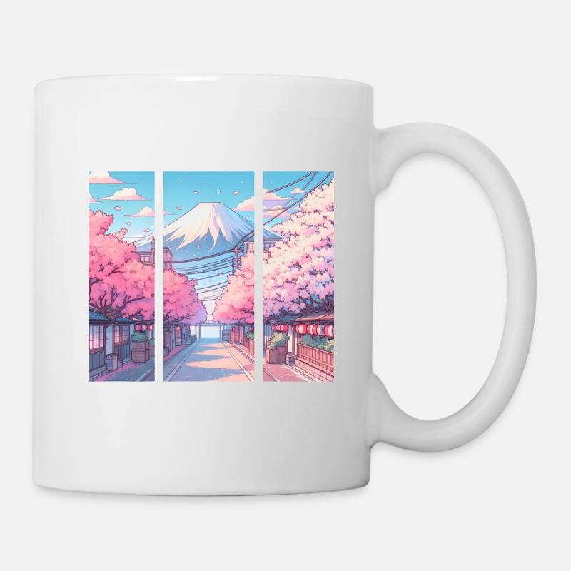 Japanese Cherry Blossom Route - Mug - white