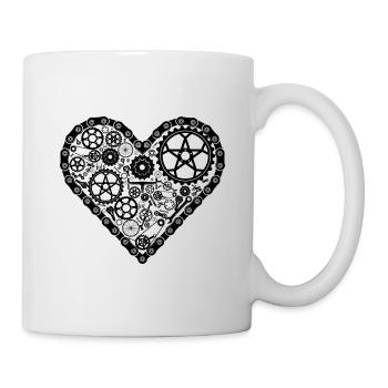 Vélo mon amour - Mug blanc - blanc - Droite