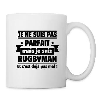 Pas parfait, mais rugbyman,Rugby,Sport - Mug blanc - blanc - Droite