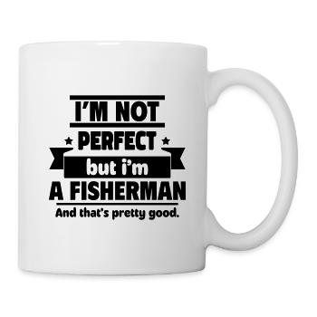 Pas parfait, mais un pêcheur, ça suffit - Mug blanc - blanc - Droite