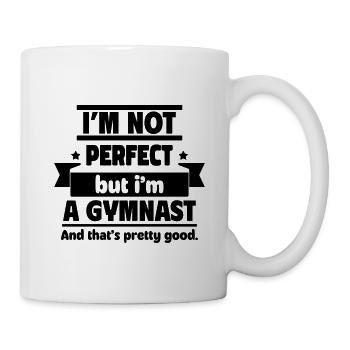 Pas parfait, mais un gymnaste, ça suffit - Mug blanc - blanc - Droite