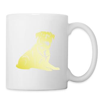 Rottweiler Hund Silhouette - Tasse - Weiß - Rechts