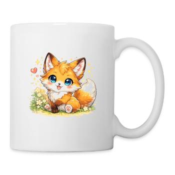 Renard Kawaï – Adorable Petit Renard - Mug blanc - blanc - Droite