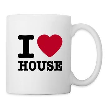 I love house / I heart house - Mug blanc - blanc - Droite