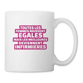 les meilleures deviennent infirmières - Mug blanc - blanc - Droite