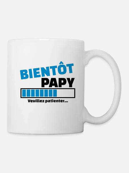 bientôt papy - Mug blanc - blanc