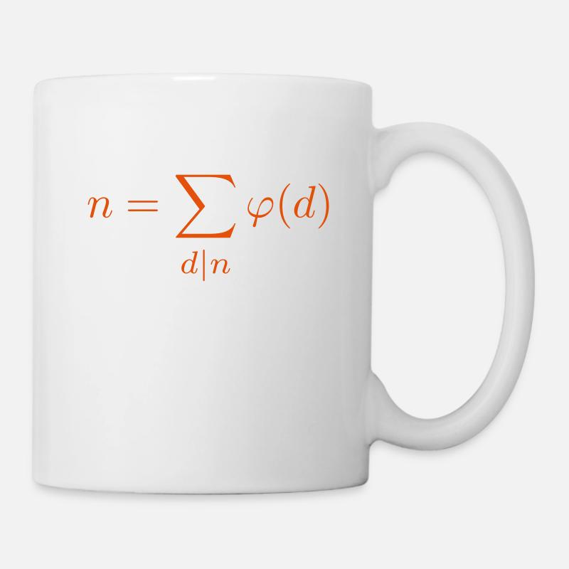Euler phi - Mug blanc - blanc