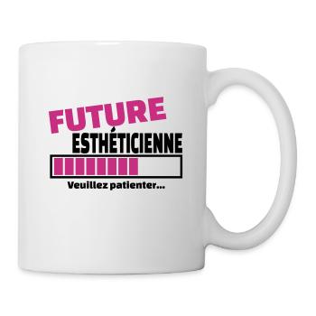 future esthéticienne - Mug blanc - blanc - Droite
