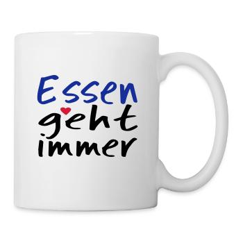 Essen geht immer! - Tasse - Weiß - Rechts