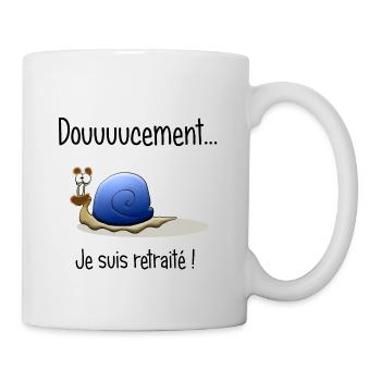 doucement - Mug blanc - blanc - Droite
