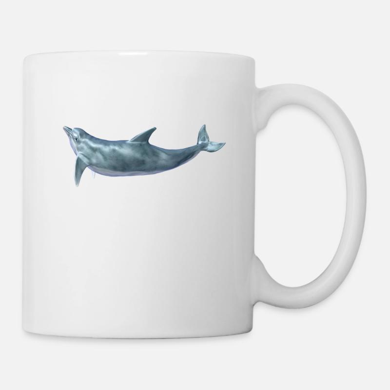 Delfin - Tasse - Weiß