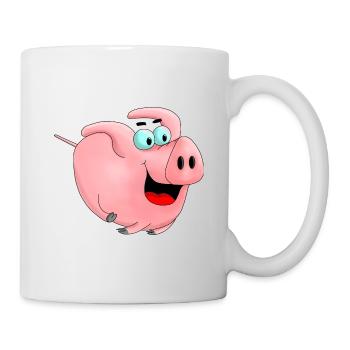 Rennschwein - Tasse - Weiß - Rechts