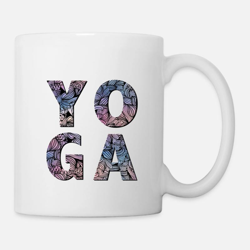 Yoga - Tasse - Weiß