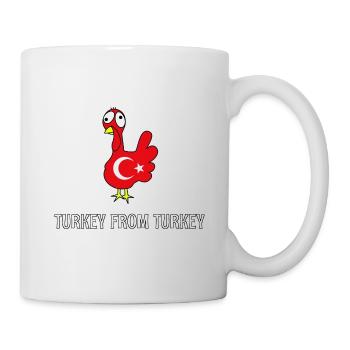 Turkey From Turkey Dinde Turquie Drôle de turc - Mug blanc - blanc - Droite