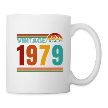 MILLÉSIME 1979 - Mug blanc - blanc - Droite