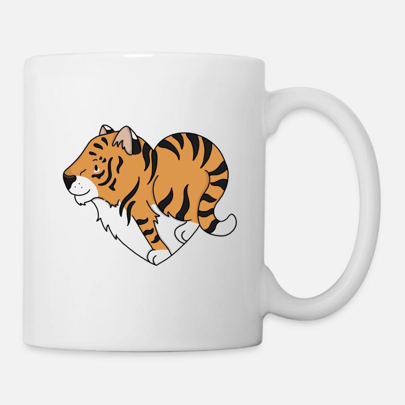 Tigres d’amour - Mug blanc - blanc
