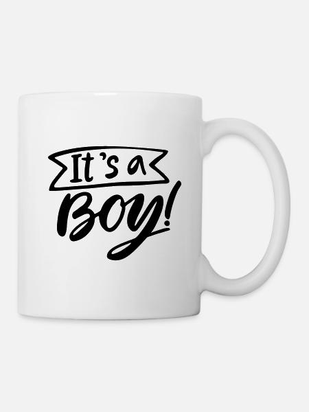 its a Boy is a Boy Pregnancy Pregnant - Mug - white