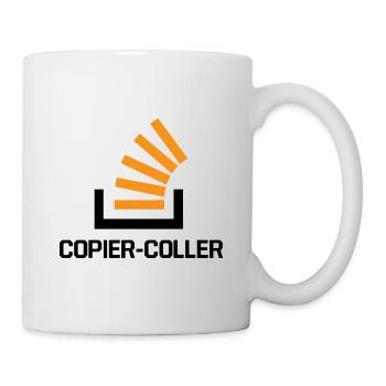 Copier Coller Programmer Software Developer Nerd G - Tasse - Weiß - Rechts