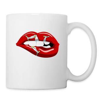 Isle of Man Flagge Triskele Flag of Isle of Man - Mug - white - Right