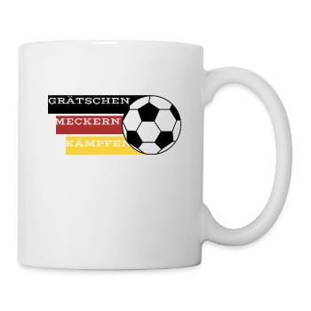 Combattre et gagner le football - Mug blanc - blanc - Droite