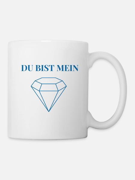 Du bist mein Diamant - Tasse - Weiß