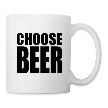 BIER WÄHLEN (Leben wählen) - Tasse - Weiß - Rechts