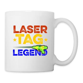 Most Valuable Lasertag Legend Lasergame Lasertag P - Tasse - Weiß - Rechts