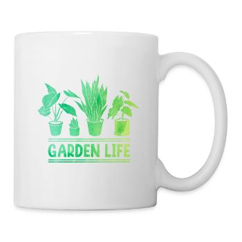 Garden Life Gardener Horticulturist Gardening Land - Tasse - Weiß - Rechts