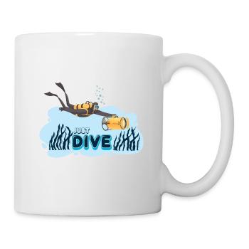 Taucher Tauchen Design Schnorcheln - Tasse - Weiß - Rechts