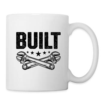 Built Graphic Car Lover Car Mechanic Vehicle Techn - Mug - white - Right