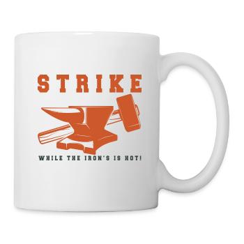Lustiger Schmied Spruch & Schmieden - Tasse - Weiß - Rechts