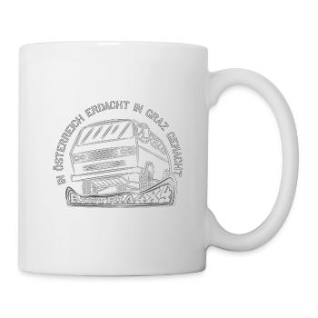 CONÇU EN AUTRICHE À GRAZ - Mug blanc - blanc - Droite