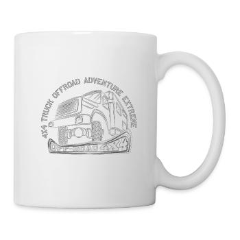 CAMION 4x4 TOUT-TERRAIN ADVENTURE EXTREME - Mug blanc - blanc - Droite