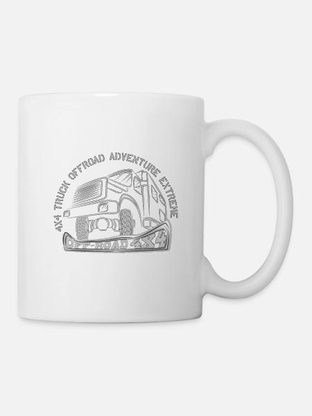 4x4 TRUCK OFFROAD ADVENTURE EXTREME - Tasse - Weiß