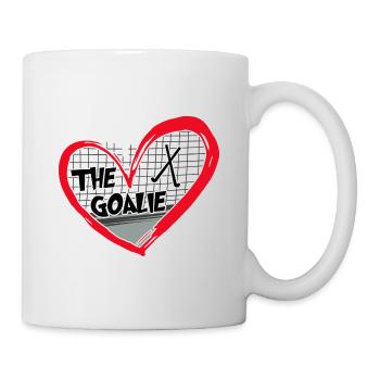 Hockey Feldhockey Hockeytorwart hockey-goalie - Tasse - Weiß - Rechts