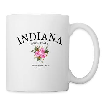 Indiana - Indianapolis - Hoosier State - Tasse - Weiß - Rechts