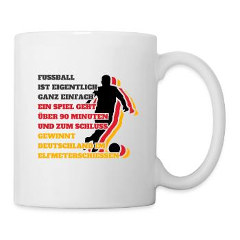 Fußballspruch EM 2024 Deutschland Europameister - Tasse - Weiß - Rechts
