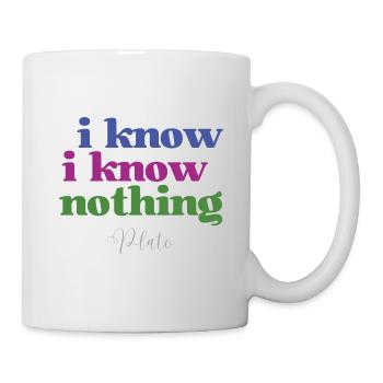 Philosophica Sprüche Motiv Platon -Lustiger Spruch - Tasse - Weiß - Rechts