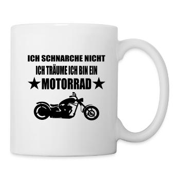 Motorrad - Tasse - Weiß - Rechts