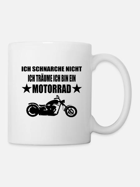 Motorrad - Tasse - Weiß