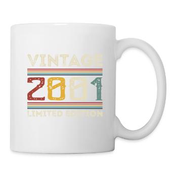 Vintage 2001 Vintage Retro Birthday Gift - Mug - white - Right