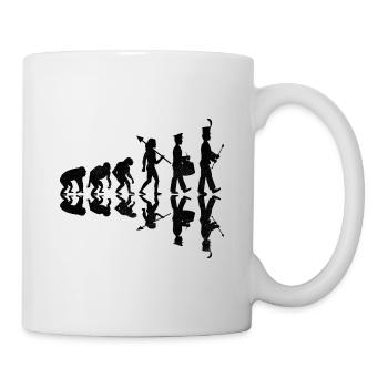 Marching Band Evolution Lustige Marschinstrumente - Tasse - Weiß - Rechts