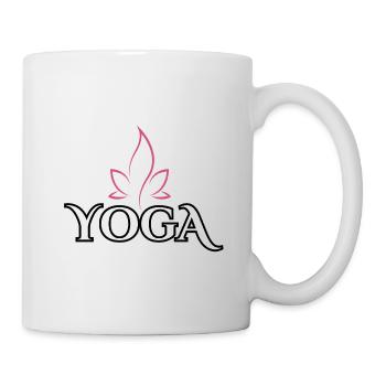 Yoga Zen Yin Yang Hommes Femmes - Mug blanc - blanc - Droite