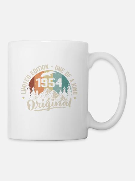 1954 Original Jahrgang 1954 Jubiläumsgeschenk - Tasse - Weiß
